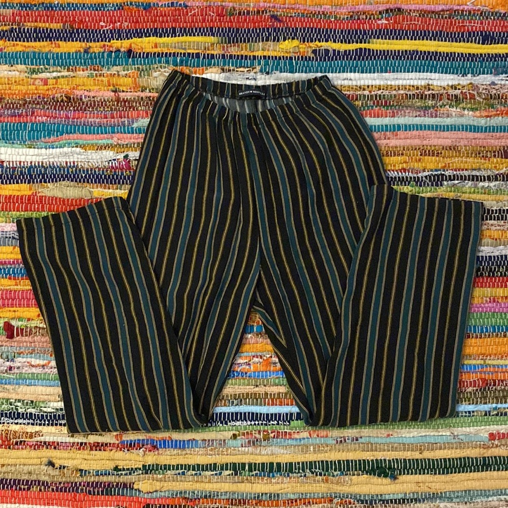 🌿 Brandy Melville Frankie Striped Pants